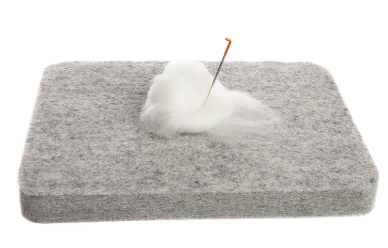 Desert Breeze Distributing Made in USA, Needle Felting Pad, 8 x 10 x 1 inch, 100% Natural Wool, Firm, for Precision Felting - Image 2